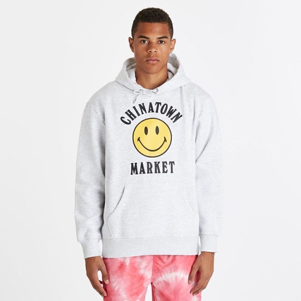 Chinatown Market Logo Smiley Originals Hoodie Size S